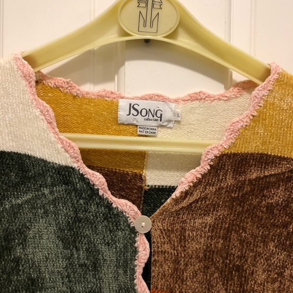 JSong Patchwork Velour Sweater - Picture 2 of 9